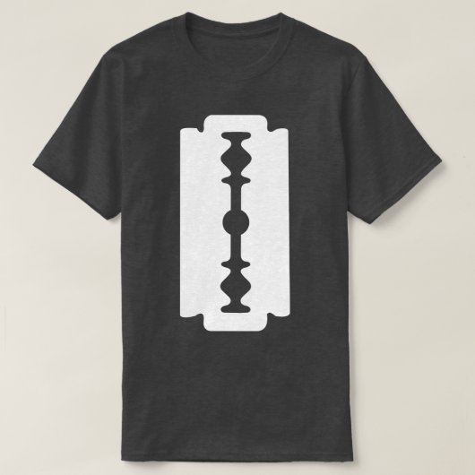 Barber Hairdresser Razor Blade Hair T-Shirt (Design vorne)