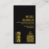 Barber Hairdresser Salon Visitenkarte (Rückseite)