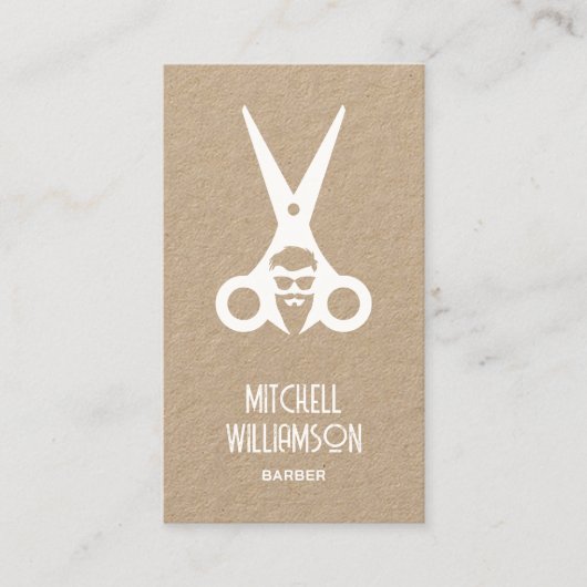 Barber Hairdresser Salon Visitenkarte (Vorderseite)