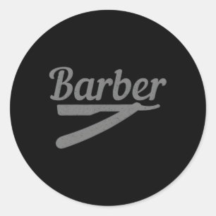 Barber Hairstylist Friseur Coiffeur Barb Runder Aufkleber