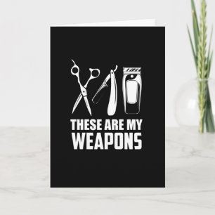 Barber Hairstylist Friseur Karte