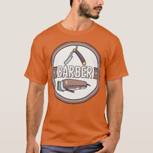 Barber Herren Friseur Barber Babier Barbershop Fri T-Shirt