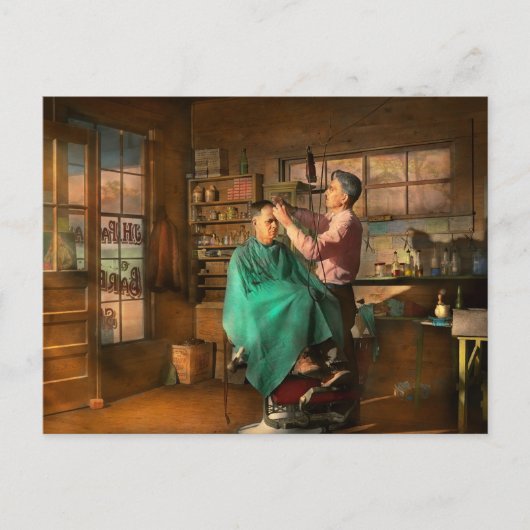 Barber - JH Parham Barber und Notar Public 1941 Postkarte (Vorderseite)