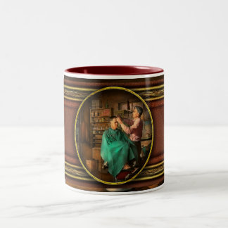 Barber - JH Parham Barber und Notar Public 1941 Zweifarbige Tasse