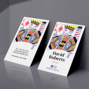 Barber King of Diamonds Hair Friseur #2 Visitenkarte