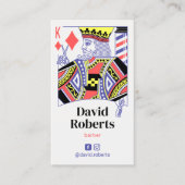 Barber King of Diamonds Hair Stylist Friseur B Visitenkarte (Vorderseite)