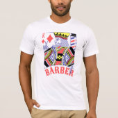 Barber King of Diamonds Hair Stylist Friseur T-Shirt (Vorderseite)