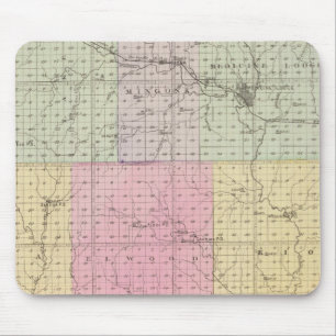 Barber Landkreis und Hazelton, Kansas Mousepad
