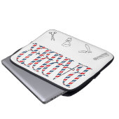 Barber Laptopschutzhülle (Vorne Knopf)