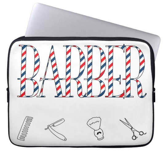 Barber Laptopschutzhülle (Vorderseite)