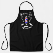 Barber Life Barber Pole T - Shirt für Barbershops. Schürze (Vorderseite)
