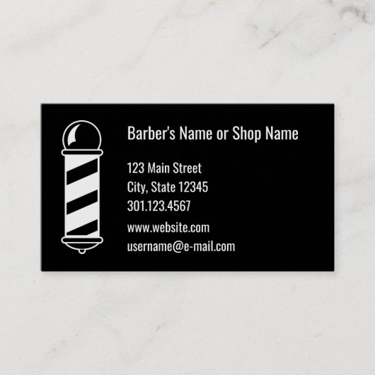 Barber Loyalty Card Visitenkarte (Vorderseite)