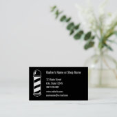 Barber Loyalty Card Visitenkarte (Stehend Vorderseite)