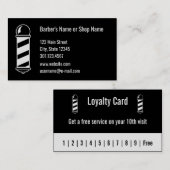 Barber Loyalty Card Visitenkarte (Vorne/Hinten)