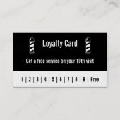 Barber Loyalty Card Visitenkarte (Rückseite)