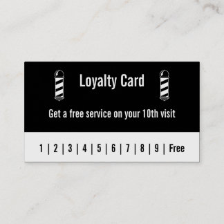 Barber Loyalty Card Visitenkarte