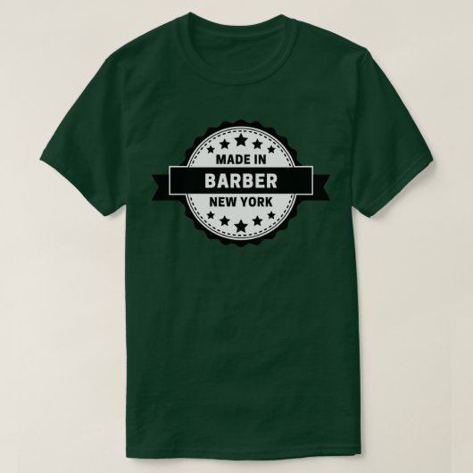 Barber Made In New York T-Shirt (Design vorne)