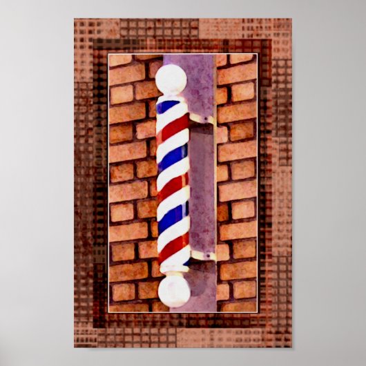 Barber / Männerhaar Stylist Poster drucken (Vorne)