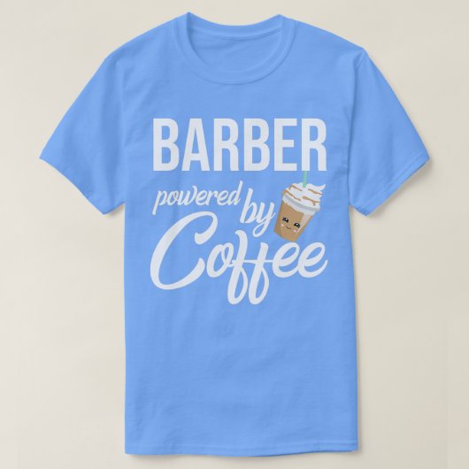 Barber mit Kaffeegenuss-Geschenkidee T-Shirt (Design vorne)