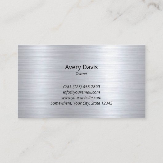 Barber Modern Hair Stylist Schere Barber Pole Visitenkarte (Rückseite)