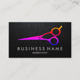 Barber Moderne farbenfrohe Schere Friseur Stylist Visitenkarte