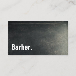 Barber Modernes Minimalistisches Blackboard Berufl Visitenkarte