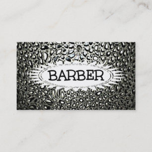 Barber Mosaic Star Business Card Visitenkarte