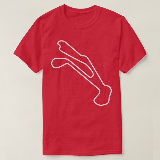 Barber Motorsports Park outline T-Shirt (Design vorne)