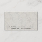 Barber Mustache Icon Visitenkarte (Rückseite)