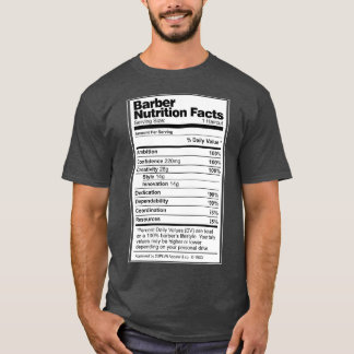 Barber Nutrition Fakten T-Shirt