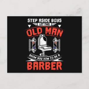 Barber Old Man Postkarte