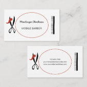 Barber or Hairdresser Business Card Visitenkarte (Vorne/Hinten)