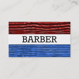 Barber Patriotic Business Card Visitenkarte