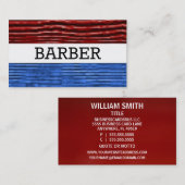 Barber Patriotic Business Card Visitenkarte (Vorne/Hinten)