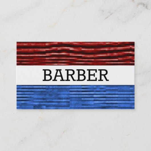 Barber Patriotic Business Card Visitenkarte (Vorderseite)