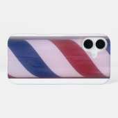 Barber-Pol-Muster iPhone 16 Hülle (Rückseite (Horizontal))