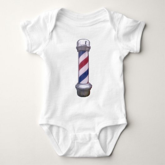 Barber Pole Baby Strampler (Vorderseite)