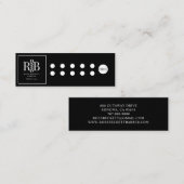 Barber Pole Barber Schwarz-weiß Treuekarte (Vorne/Hinten)