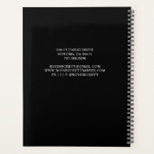 Barber Pole Barber Schwarz-weiße Ernennung Planer (Rückseite)