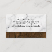 Barber Pole | Barbershop | Marmorholz Visitenkarte (Rückseite)