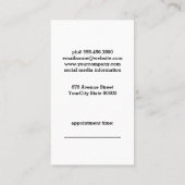 Barber Pole Candy Striping Terminkarte (Rückseite)