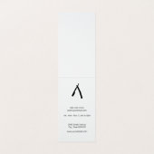 Barber Pole Ernennung Gold Foil Hintergrund Visitenkarten (Innenseite Aufgefaltet)