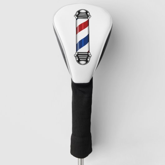 Barber Pole Golf Head Cover Headcover (Vorderseite)