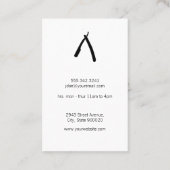 Barber Pole | Haarspezialist Visitenkarte (Rückseite)