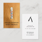 Barber Pole | Haarspezialist Visitenkarte (Vorne/Hinten)