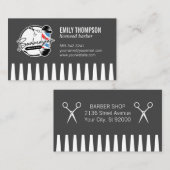 Barber Pole | Hair Cutting Tools Visitenkarte (Vorne/Hinten)