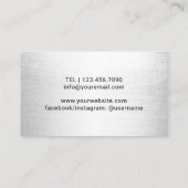 Barber Pole Hair Stylist Friseur Barbershop Visitenkarte (Rückseite)