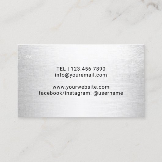 Barber Pole Hair Stylist Friseur Barbershop Visitenkarte (Rückseite)