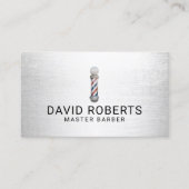 Barber Pole Hair Stylist Friseur Barbershop Visitenkarte (Vorderseite)