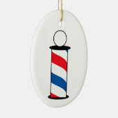 Barber Pole Keramik Ornament (Rechts)